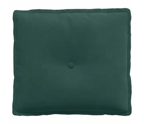 Atpakaļ Spilvens Tumši Zaļš 50 X 45 Cm Korduroja Audums Vidaxl