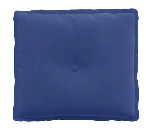 Atpakaļ Spilvens Policijas Zila 50 X 45 Cm Korduroja Audums Vidaxl