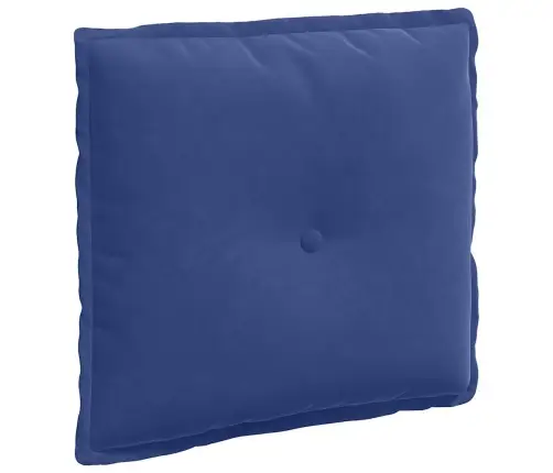 Atpakaļ Spilvens Policijas Zila 50 X 45 Cm Korduroja Audums Vidaxl