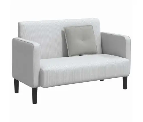 Atpakaļ Spilvens Gaiši Pelēks 50 X 45 Cm Mikrofibra Vidaxl