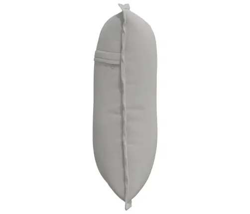 Atpakaļ Spilvens Gaiši Pelēks 50 X 45 Cm Mikrofibra Vidaxl