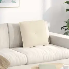 Atpakaļ Spilvens Bēša 50 X 45 Cm Mikrofibra Vidaxl