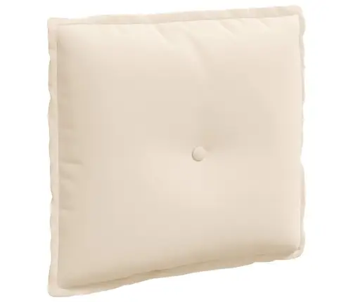 Atpakaļ Spilvens Bēša 50 X 45 Cm Mikrofibra Vidaxl