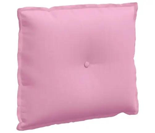 Atpakaļ Spilvens Rozā 60 X 19 X 50 Cm Audums Vidaxl