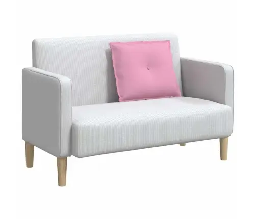 Atpakaļ Spilvens Rozā 60 X 19 X 50 Cm Audums Vidaxl