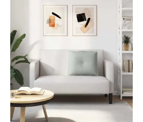 Atpakaļ Spilvens Gaiši Pelēks 60 X 50 Cm Korduroja Audums Vidaxl