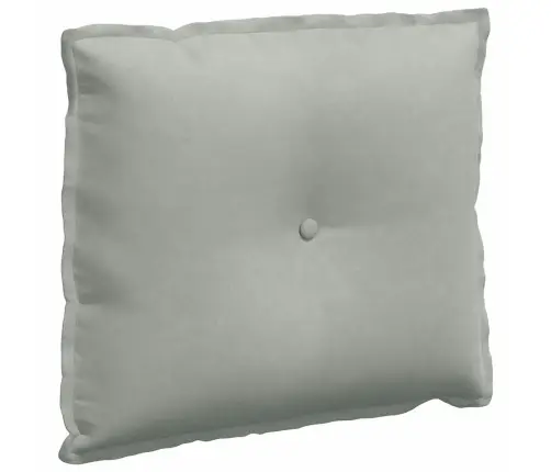 Atpakaļ Spilvens Gaiši Pelēks 60 X 50 Cm Korduroja Audums Vidaxl