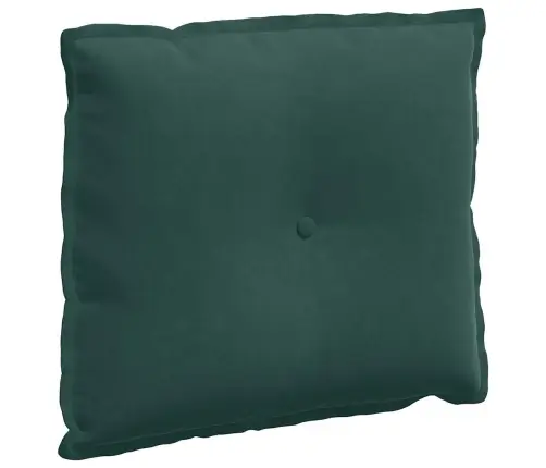 Atpakaļ Spilvens Tumši Zaļš 60 X 50 Cm Korduroja Audums Vidaxl