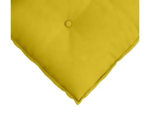 Atpakaļ Spilvens Dzeltena 60 X 50 Cm Korduroja Audums Vidaxl