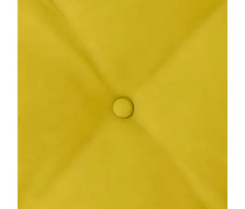 Atpakaļ Spilvens Dzeltena 60 X 50 Cm Korduroja Audums Vidaxl