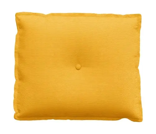 Atpakaļ Spilvens Gaiši Dzeltena 60 X 50 Cm Korduroja Audums Vidaxl