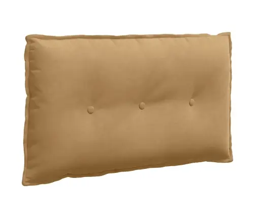 Atpakaļ Spilvens Brūna 80 X 50 Cm Korduroja Audums Vidaxl