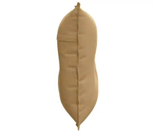 Atpakaļ Spilvens Brūna 80 X 50 Cm Korduroja Audums Vidaxl
