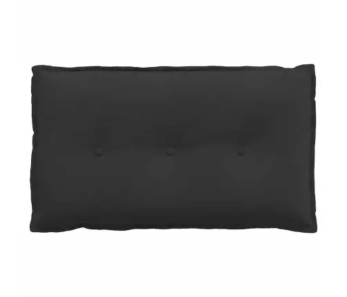 Atpakaļ Spilvens Melna 80 X 50 Cm Mikrofibra Vidaxl