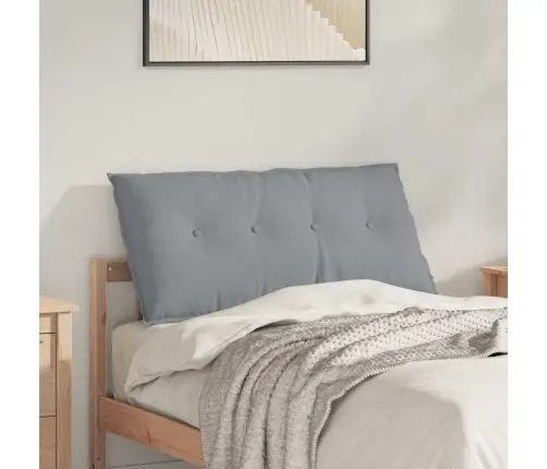 Atpakaļ Spilvens Gaiši Pelēks 200 X 19 X 50 Cm Audums Vidaxl