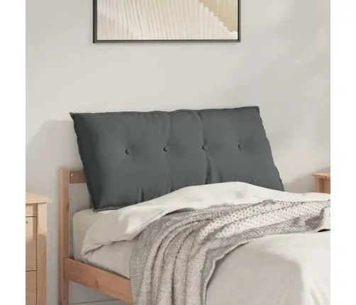 Atpakaļ Spilvens Tumši Pelēks 200 X 19 X 50 Cm Audums Vidaxl