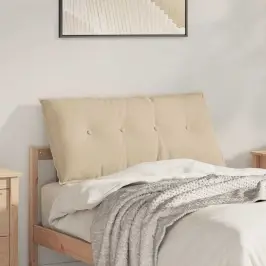 Atpakaļ Spilvens Krēmkrāsa 100 X 19 X 50 Cm Audums Vidaxl