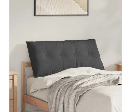 Atpakaļ Spilvens Tumši Pelēks 100 X 50 Cm Korduroja Audums Vidaxl