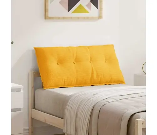 Seljatugi Padi Helekollane 100 X 50 Cm Korter Kangas