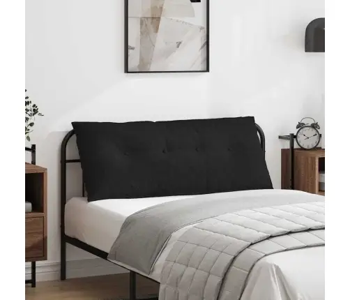 Atpakaļ Spilvens Melna 120 X 19 X 50 Cm Audums Vidaxl