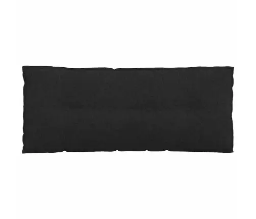 Atpakaļ Spilvens Melna 120 X 19 X 50 Cm Audums Vidaxl