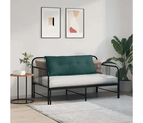 Atpakaļ Spilvens Tumši Zaļš 120 X 19 X 50 Cm Audums Vidaxl