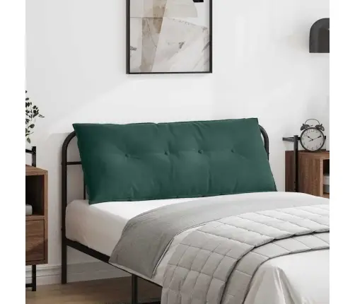 Atpakaļ Spilvens Tumši Zaļš 120 X 50 Cm Korduroja Audums Vidaxl