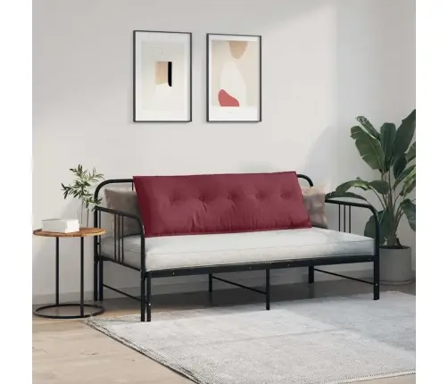 Atpakaļ Spilvens Vīna Sarkans 140 X 19 X 50 Cm Audums Vidaxl