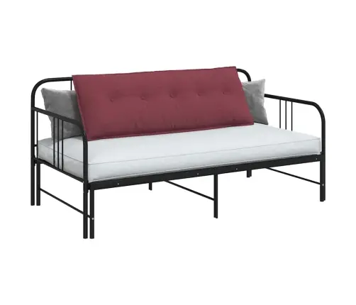 Atpakaļ Spilvens Vīna Sarkans 140 X 19 X 50 Cm Audums Vidaxl