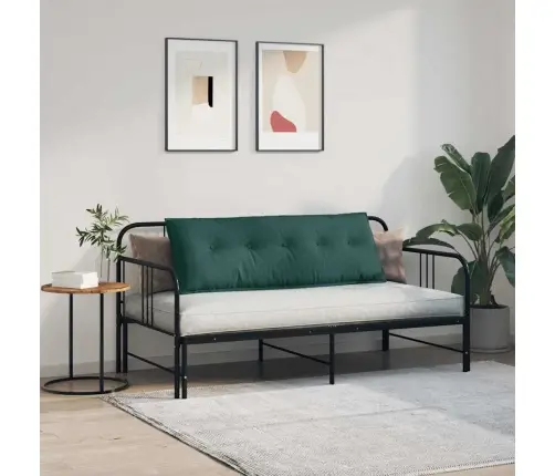 Atpakaļ Spilvens Tumši Zaļš 140 X 19 X 50 Cm Audums Vidaxl