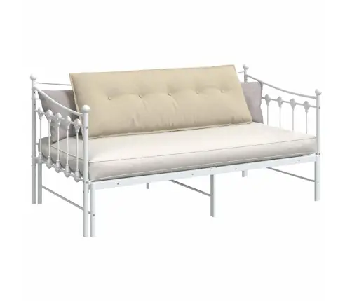 Atpakaļ Spilvens Krēmkrāsa 140 X 19 X 50 Cm Audums Vidaxl