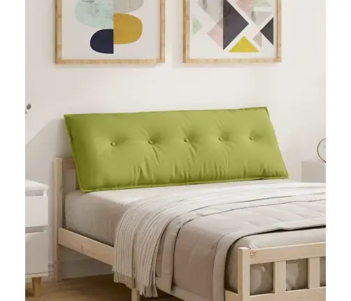 Atpakaļ Spilvens Gaiši Zaļa 140 X 19 X 50 Cm Audums Vidaxl