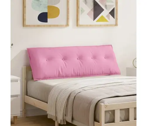Atpakaļ Spilvens Rozā 140 X 19 X 50 Cm Audums Vidaxl