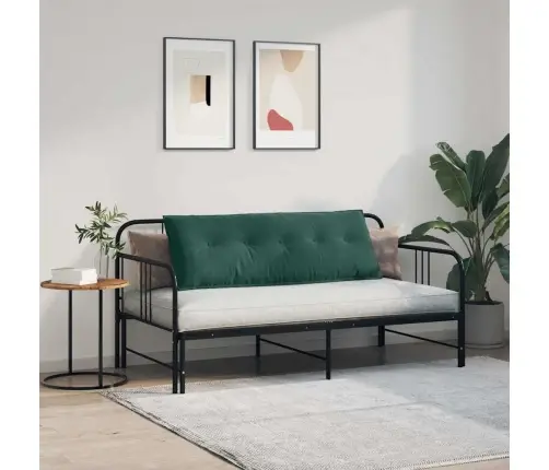 Atpakaļ Spilvens Tumši Zaļš 140 X 50 Cm Korduroja Audums Vidaxl