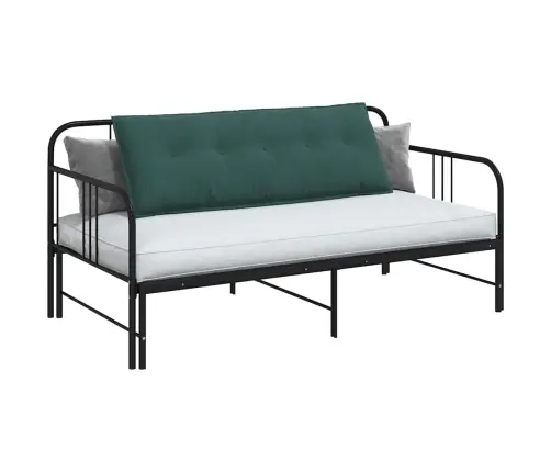 Atpakaļ Spilvens Tumši Zaļš 140 X 50 Cm Korduroja Audums Vidaxl