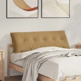 Atpakaļ Spilvens Brūna 140 X 50 Cm Korduroja Audums Vidaxl