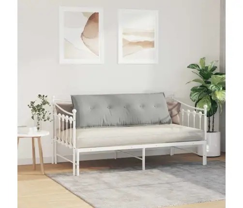 Atpakaļ Spilvens Gaiši Pelēks 140 X 50 Cm Mikrofibra Vidaxl