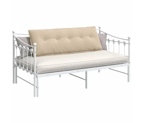 Atpakaļ Spilvens Krēmkrāsa 140 X 50 Cm Mikrofibra Vidaxl