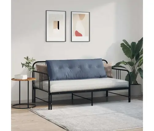 Atpakaļ Spilvens Zila 140 X 50 Cm Korduroja Audums Vidaxl