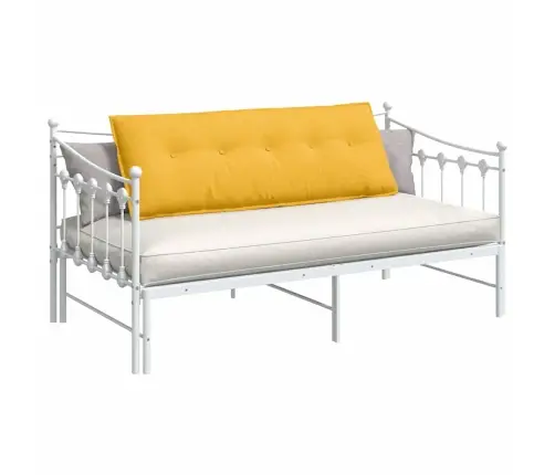 Atpakaļ Spilvens Gaiši Dzeltena 140 X 50 Cm Korduroja Audums Vidaxl