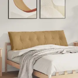 Atpakaļ Spilvens Brūna 160 X 50 Cm Korduroja Audums Vidaxl