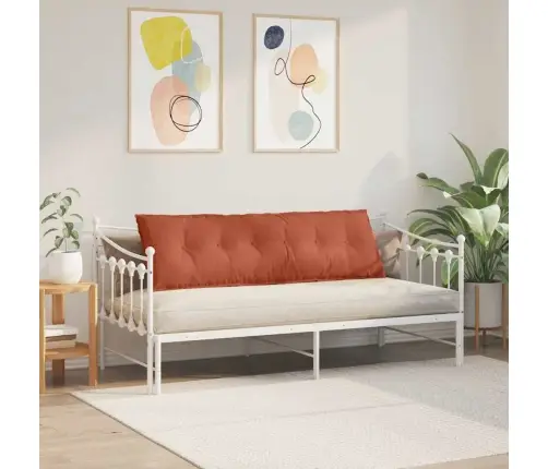 Atpakaļ Spilvens Sarkans Oranžs 160 X 50 Cm Korduroja Audums Vidaxl