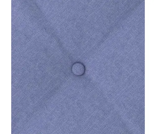 Atpakaļ Spilvens Džinsu Zils 180 X 19 X 50 Cm Audums Vidaxl