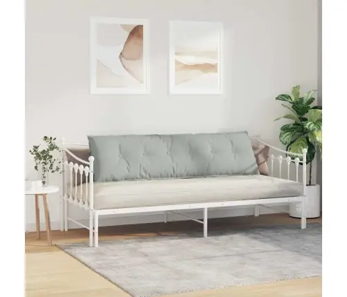 Atpakaļ Spilvens Gaiši Pelēks 180 X 50 Cm Korduroja Audums Vidaxl