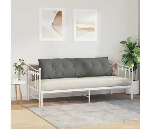 Atpakaļ Spilvens Tumši Pelēks 180 X 50 Cm Mikrofibra Vidaxl