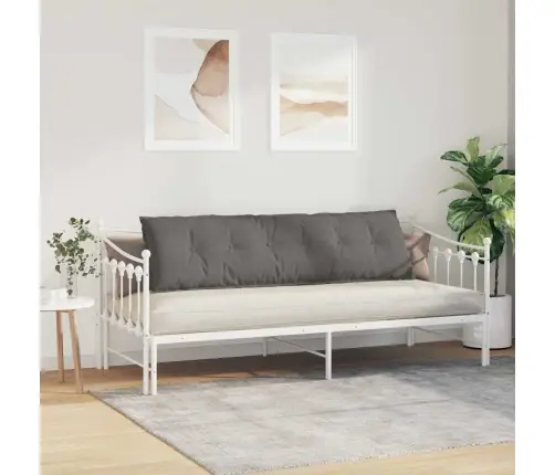 Atpakaļ Spilvens Gaiši Pelēks 180 X 50 Cm Korduroja Audums Vidaxl