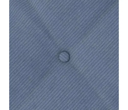 Atpakaļ Spilvens Zila 180 X 50 Cm Korduroja Audums Vidaxl