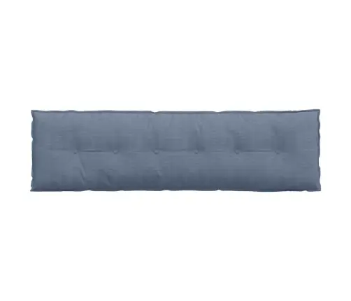 Atpakaļ Spilvens Zila 180 X 50 Cm Korduroja Audums Vidaxl