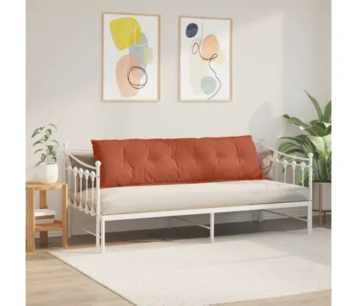 Atpakaļ Spilvens Sarkans Oranžs 180 X 50 Cm Korduroja Audums Vidaxl