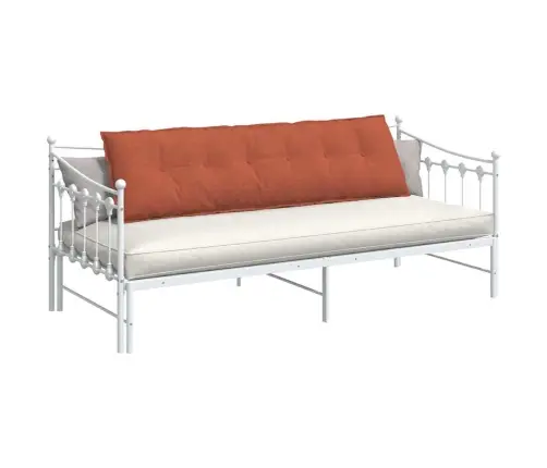 Atpakaļ Spilvens Sarkans Oranžs 180 X 50 Cm Korduroja Audums Vidaxl